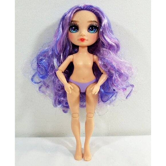 Rainbow High Violet Willow Fashion Doll Nude Purple Long Hair Glitter - Picture 1 of 11